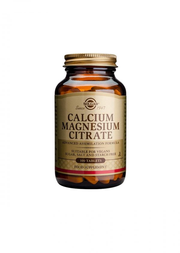 Solgar Kalsium-magnesiumsitraatti 100 tabl.